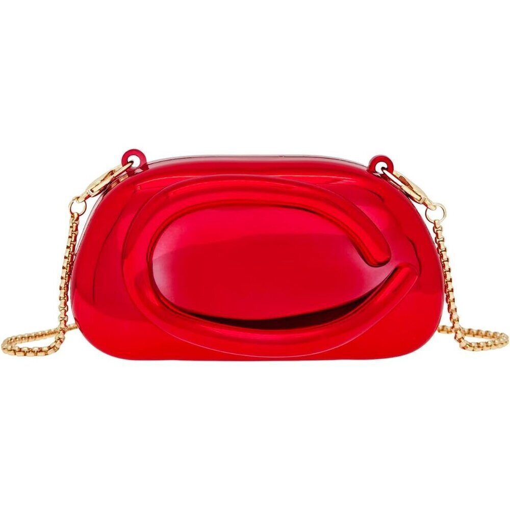 Women's Acrylic Crossbody Bag Small Clutch Evening Shoulder Purse Chain